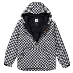 Analog Caldwell Herren-Snowboardjacke Stout White Speed Check Herren -Bestes Skifahren Geschäft analog caldwell anorak 17071101 001 02 gross