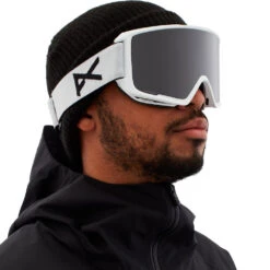 Anon M3 With Spare Snowboard-Brille Mit Zweitscheibe White/PRC Sunny Onyx+PRC Variable Violet Herren -Bestes Skifahren Geschäft anon m3 white sun onyx 18565103 100 02 gross