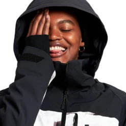 Burton [ak] Gore-Tex Embark Wintersportjacke True Black/Powder Pillows (Pow Pow) Damen -Bestes Skifahren Geschäft burton ak gore tex embark jacket 10010108003 02 gross