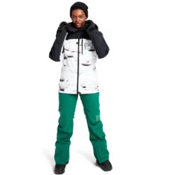 Burton [ak] Gore-Tex Embark Wintersportjacke True Black/Powder Pillows (Pow Pow) Damen -Bestes Skifahren Geschäft burton ak gore tex embark jacket 10010108003 05 gross