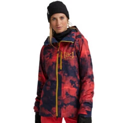 Burton [ak] Gore-Tex Upshift Schneejacke Hibiscus Pink Cloud Marble Damen