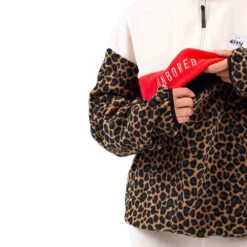 Eivy Ball Fleece Mid Layer Offwhite & Leopard Damen -Bestes Skifahren Geschäft eivy ball fleece 6221190218 6066 02 gross