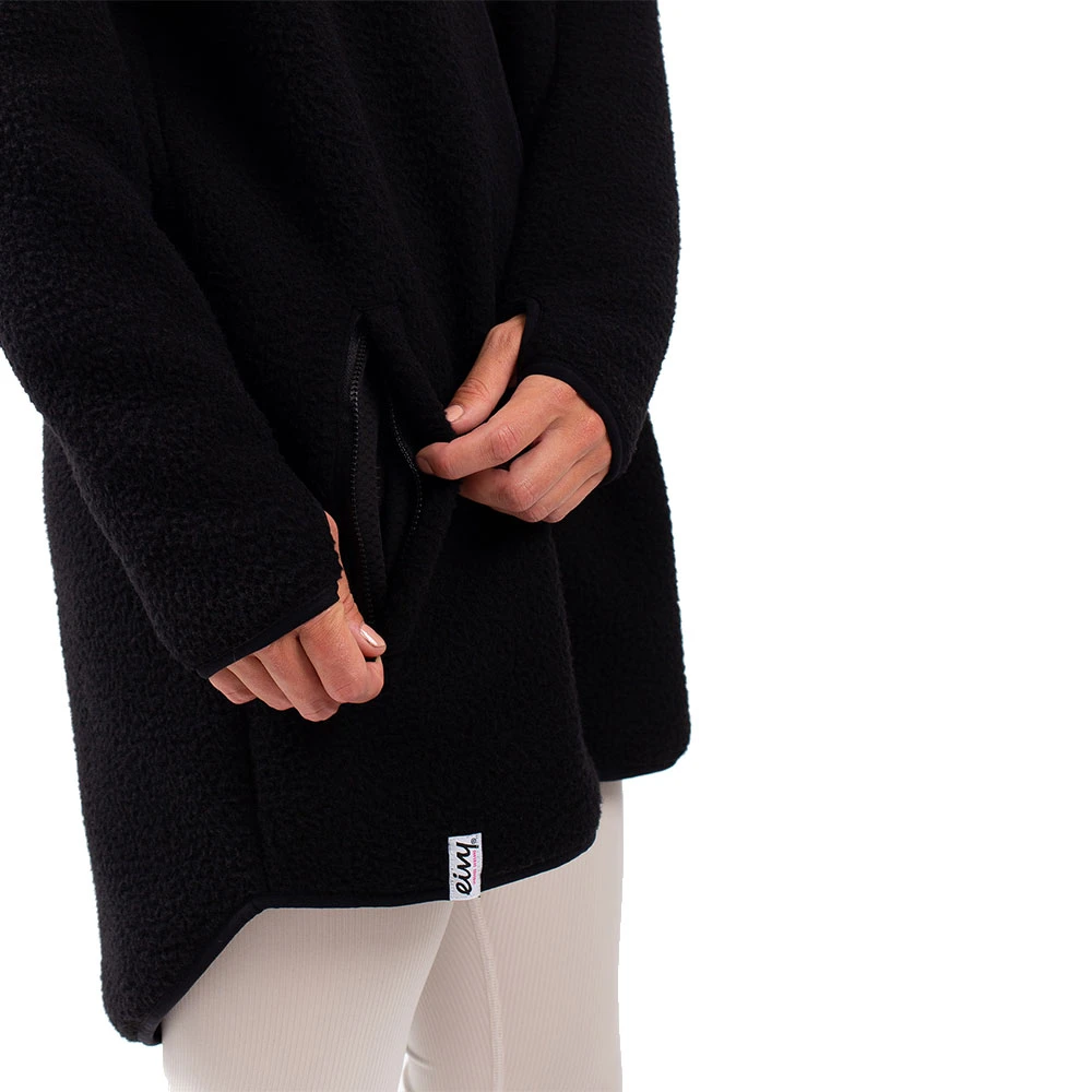 Eivy Redwood Sherpa Coat Fleecemantel Black Damen 4 Eivy Redwood Sherpa Coat Fleecemantel Black Damen – Bild 4