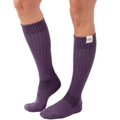 Eivy Rib Wool Wollsocken Deep Purple Damen