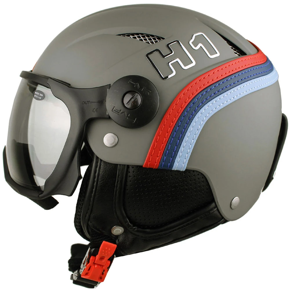 HMR H1+VTFS10 Leather Elegance Heritage Visierhelm Silverstone/Photochromic Silver Damen, Herren 1 HMR H1+VTFS10 Leather Elegance Heritage Visierhelm Silverstone/Photochromic Silver Damen, Herren