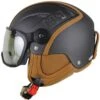 HMR H1+VTFS10 Leather Elegance Heritage Wintersport-Helm Brown Savage/Photochromic Silver Damen, Herren