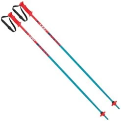 Leki Rider Skistöcke Petrol-Weiß/Blau-Neonrot Kinder