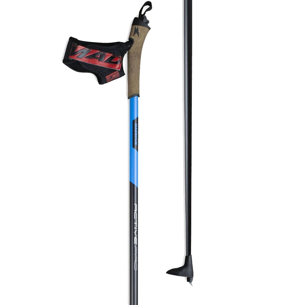 Madshus Active Pro Pole Langlaufstöcke Black/Blue Damen, Herren 2 Madshus Active Pro Pole Langlaufstöcke Black/Blue Damen, Herren – Bild 2