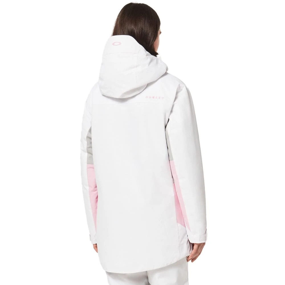 Oakley Beaufort RC Insulated Snowboardjacke White/Lunar Rock/Pink Flower Damen 2 Oakley Beaufort RC Insulated Snowboardjacke White/Lunar Rock/Pink Flower Damen – Bild 2