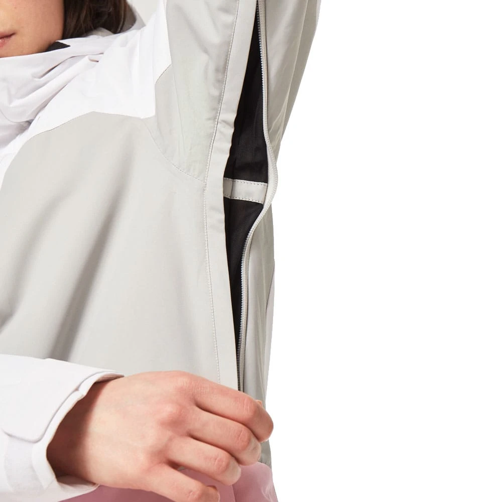 Oakley Beaufort RC Insulated Snowboardjacke White/Lunar Rock/Pink Flower Damen 4 Oakley Beaufort RC Insulated Snowboardjacke White/Lunar Rock/Pink Flower Damen – Bild 4