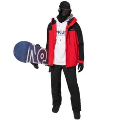 Oakley TNP Lined Shell Schneehose Blackout Herren -Bestes Skifahren Geschäft oakley tnp lined shell pant foa400944 02e red 03 gross