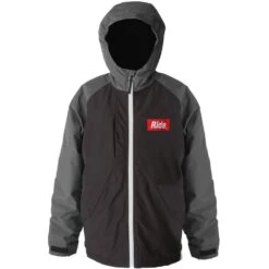 Ride Newcastle Funktionsjacke Black/Charcoal Melange Kinder