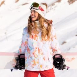 Roxy Jetty Skijacke Bright White Tenderness Damen -Bestes Skifahren Geschäft roxy jetty block erjtj03354 wbb2 white 06 grossrhIu77NXBZ9GY