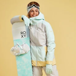 Roxy Ravine Skijacke Grey/Türkis Damen -Bestes Skifahren Geschäft roxy ravine jacket erjtj03392 sfv0 06 gross
