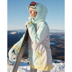 Roxy Ravine Skijacke Grey/Türkis Damen -Bestes Skifahren Geschäft roxy ravine jacket erjtj03392 sfv0 07 gross