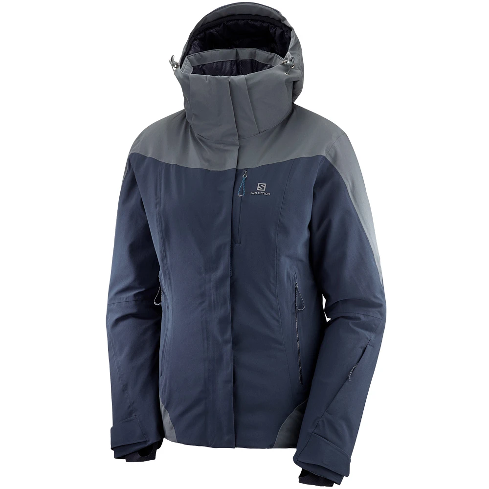 Salomon Icerocket Skijacke Night Sky/Ebony Damen 3 Salomon Icerocket Skijacke Night Sky/Ebony Damen – Bild 3