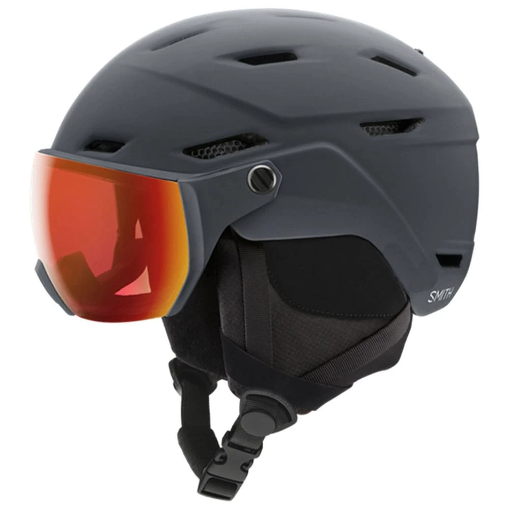 Smith Survey Skihelm Matte Charcoal/CP Everyday Red Mirror Damen, Herren 1 Smith Survey Skihelm Matte Charcoal/CP Everyday Red Mirror Damen, Herren