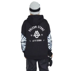 Volcom Costus Hoodie Black Damen -Bestes Skifahren Geschäft volcom costus pullover fleece h4152305 blk 03 grossGZnatX12KbFPO