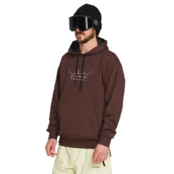 Volcom D.I. Fleece Hoodie Brown Herren -Bestes Skifahren Geschäft volcom di fleece g4152304 brn 02 gross