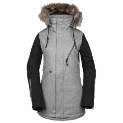 Volcom Fawn Insulated Skijacke Heather Grey Damen