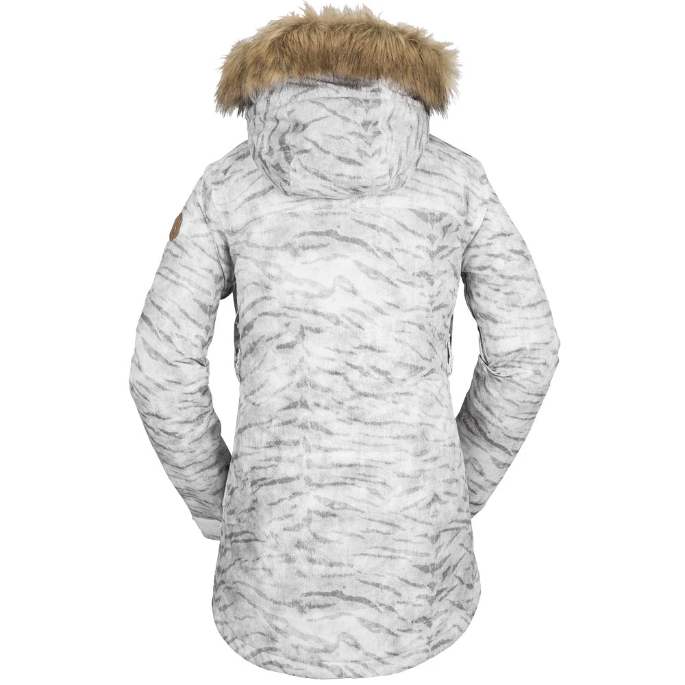 Volcom Fawn Insulated Schneejacke White Tiger Damen 3 Volcom Fawn Insulated Schneejacke White Tiger Damen – Bild 3