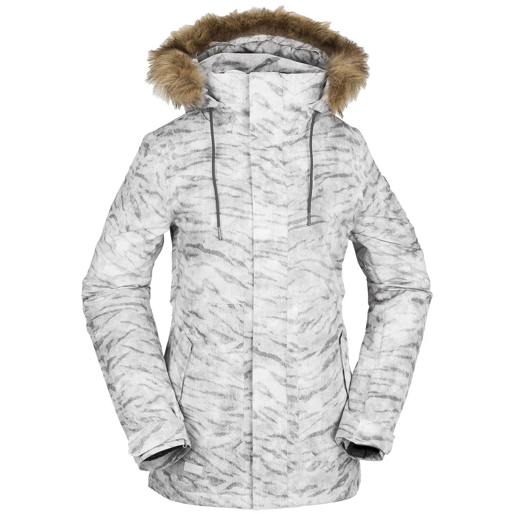 Volcom Fawn Insulated Schneejacke White Tiger Damen 1 Volcom Fawn Insulated Schneejacke White Tiger Damen