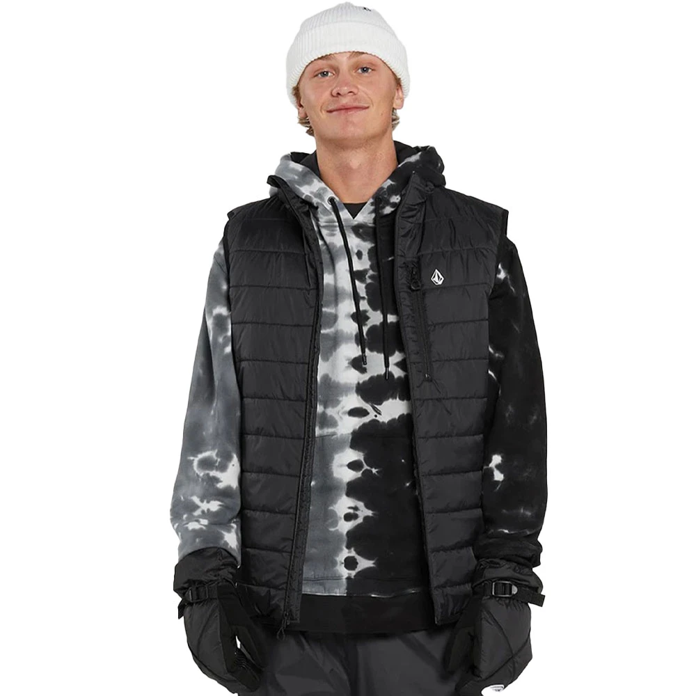 Volcom Inuslate Pullover Fleece Kapuzensweater Black Herren 3 Volcom Inuslate Pullover Fleece Kapuzensweater Black Herren – Bild 3